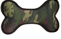 Zanies Toughstructable Bone dog toy in green camo