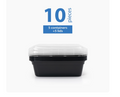 Mainstays 3-Cup Meal Prep Containers with Lids 10 Piece Set