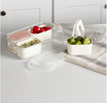 Mainstays Snackle Box 4 Compartment Lunch and Snack Container White