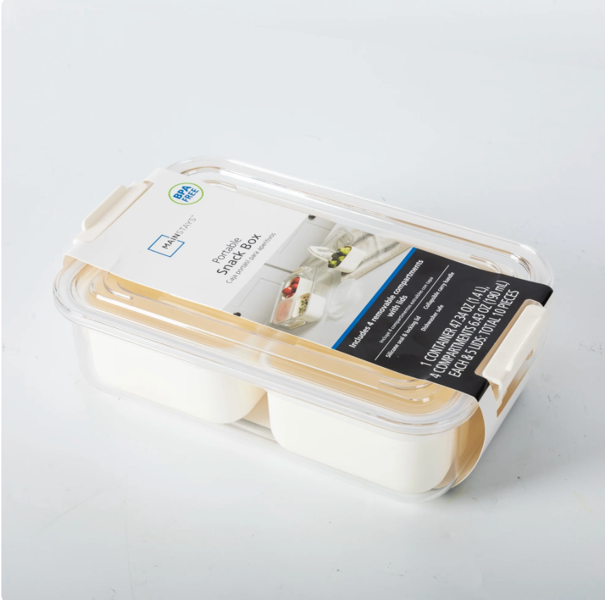 Mainstays reusable snack organizer for lunches and travel