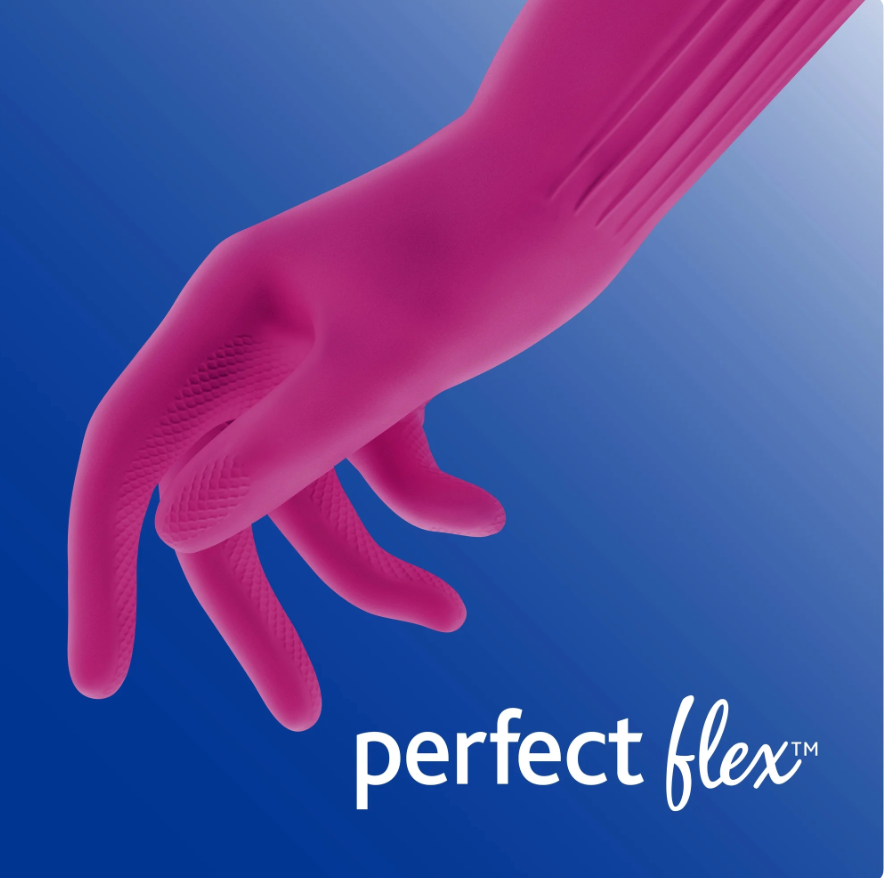 O-Cedar Playtex Living reusable cleaning gloves medium pink