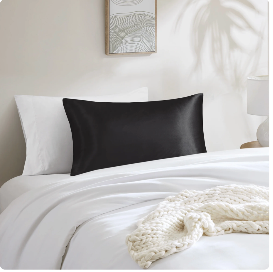Mainstays Satin Body Pillowcase 20 x 52 inches – Black