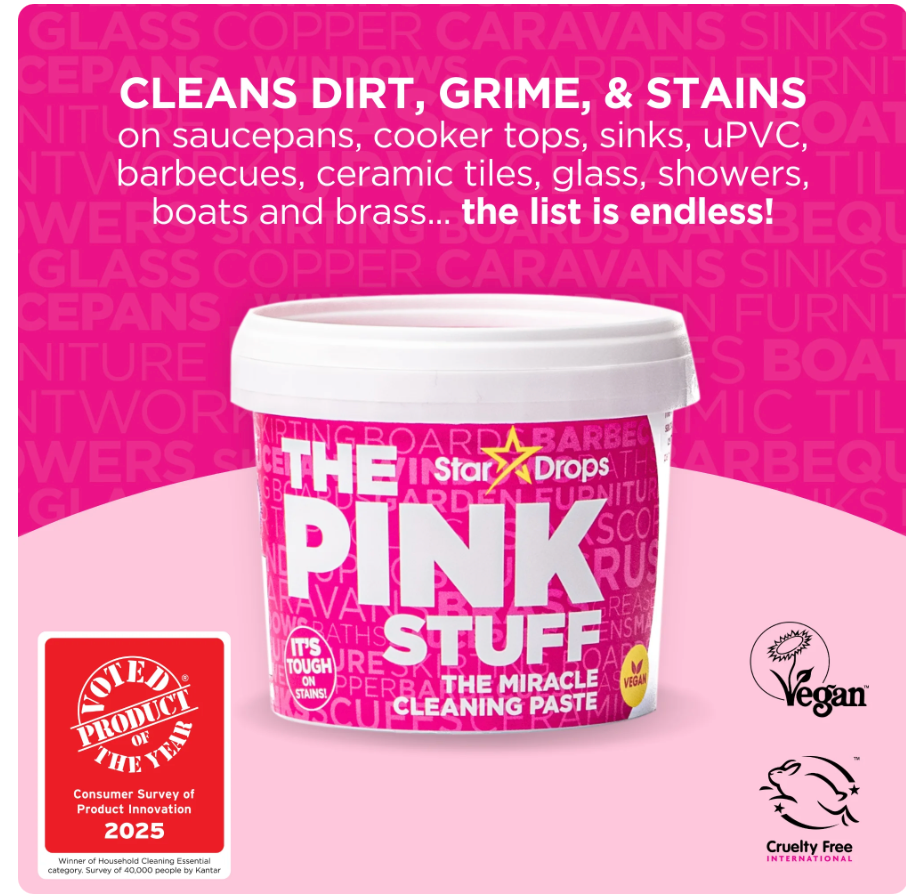 The Pink Stuff Miracle Cleaning Paste all-purpose cleaner