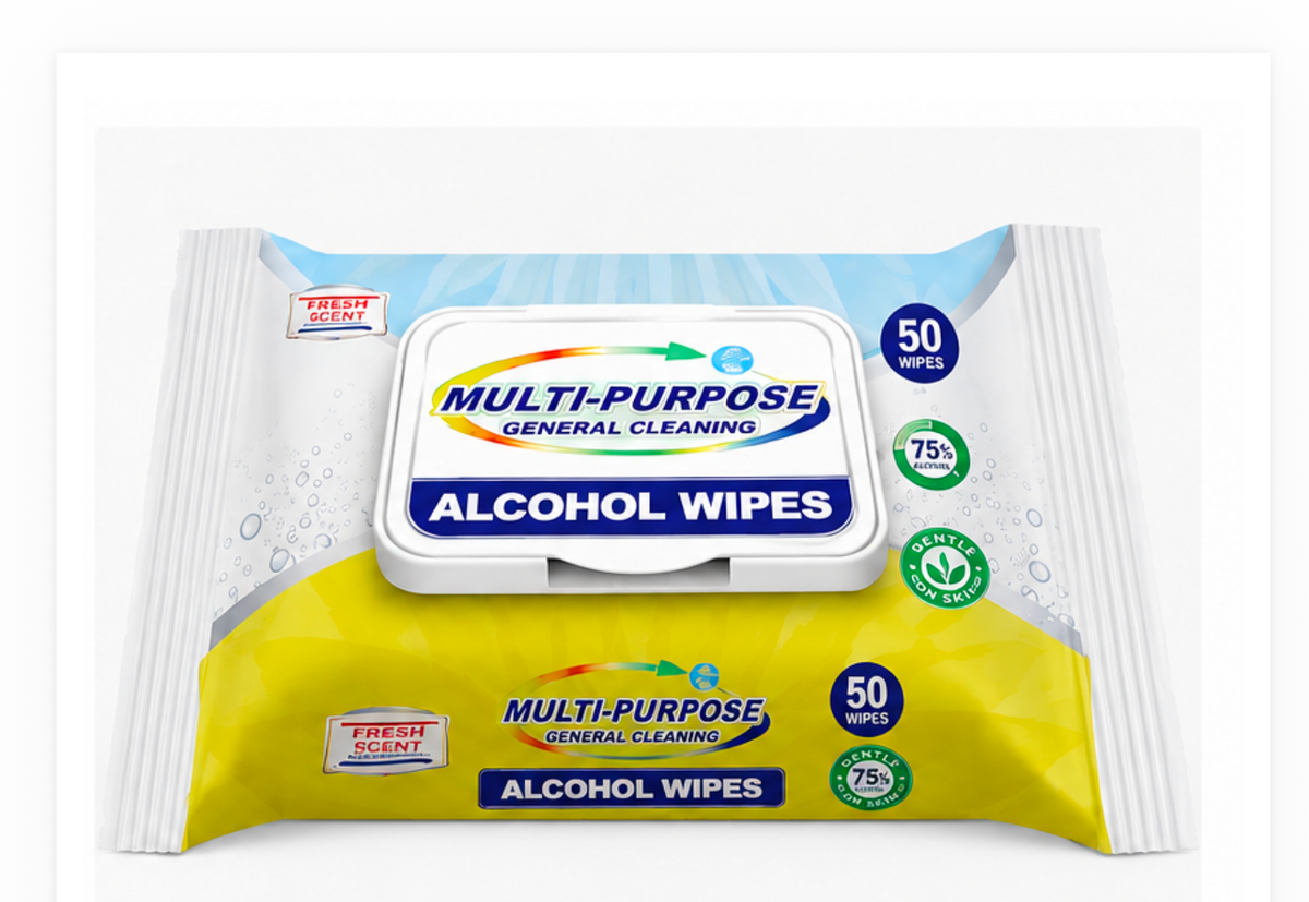 75% Alcohol Disinfecting Wipes – 50 Count