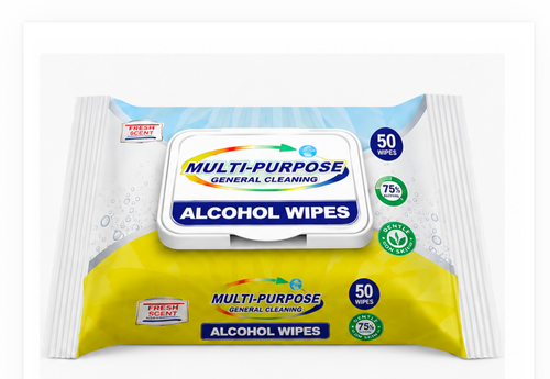 75% Alcohol Disinfecting Wipes – 50 Count