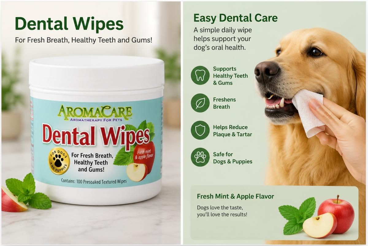 PPP AromaCare dental wipes for dogs 100 count